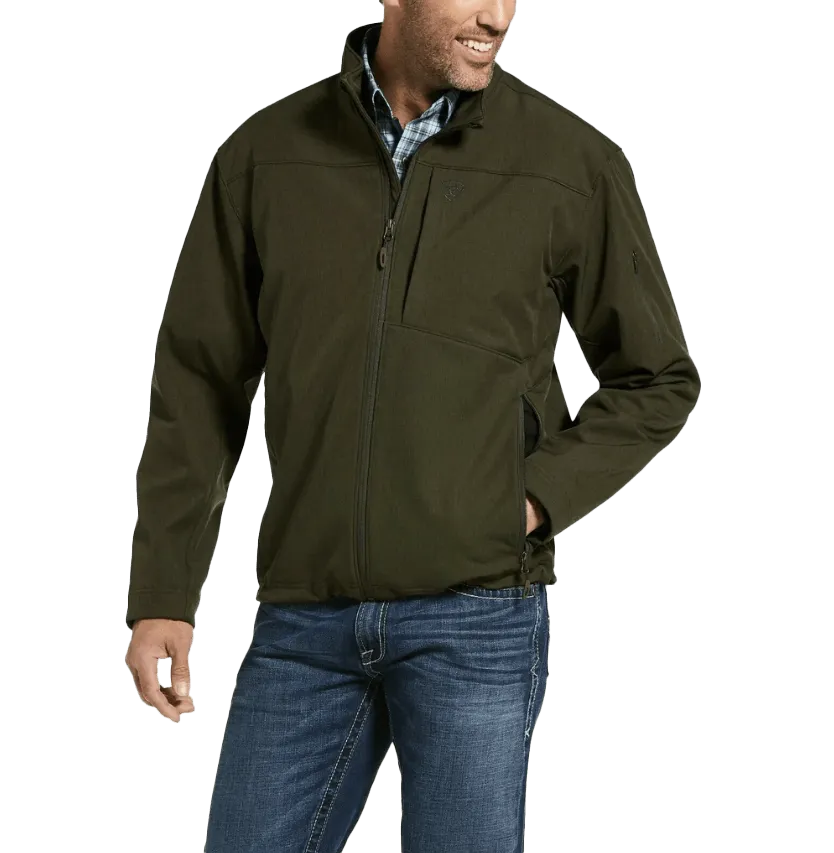 Ariat Men's Vernon 2.0 Stretch Softshell Brine Olive Jacket