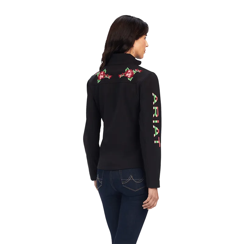 Ariat Women's Rosas Team Softshell Black Jacket