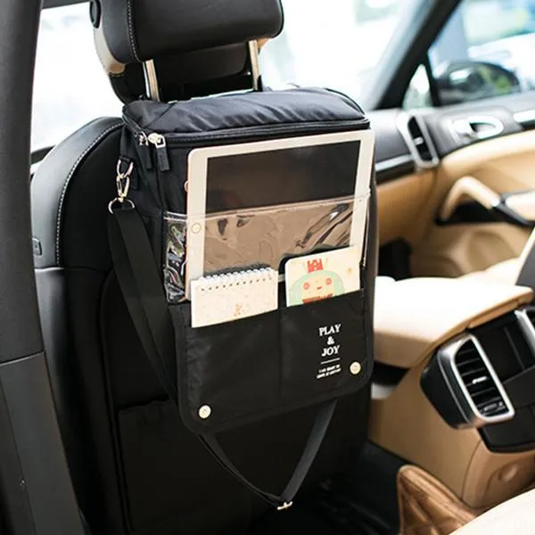 Car Backseat Multi-Pocket Organizer, Storage, Cooler and Tablet/Phone Holder