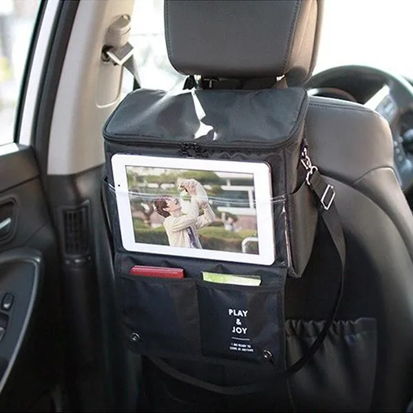 Car Backseat Multi-Pocket Organizer, Storage, Cooler and Tablet/Phone Holder