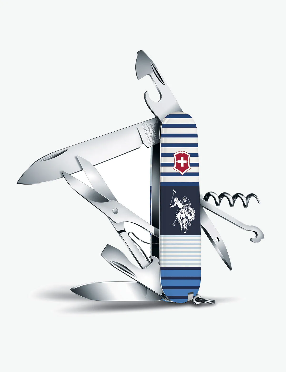 CLIMBER BLOCKED STRIPES 91MM SWISS ARMY POCKET KNIFE