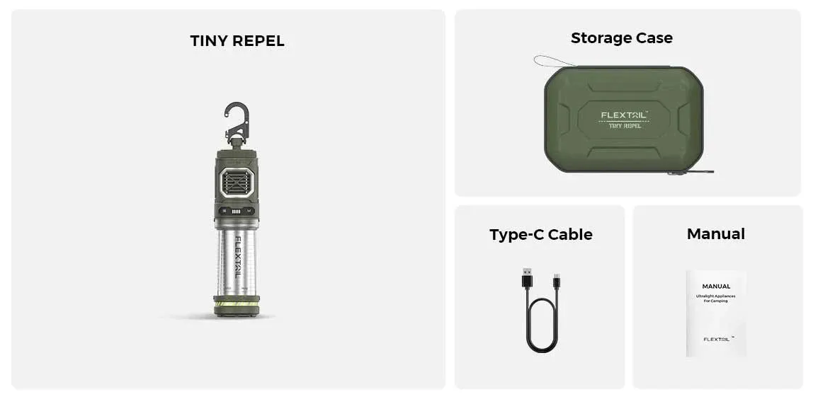 Flextail Tiny Repel 三合一驅蚊行動電源營燈