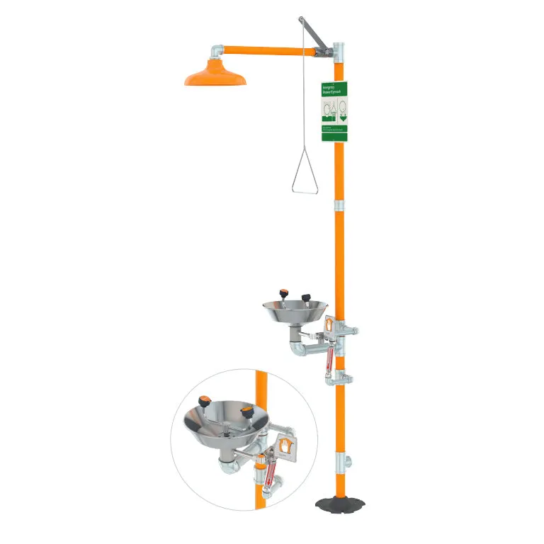 Guardian G1943 Safety Shower with Eyewash, Scald Protection Valve