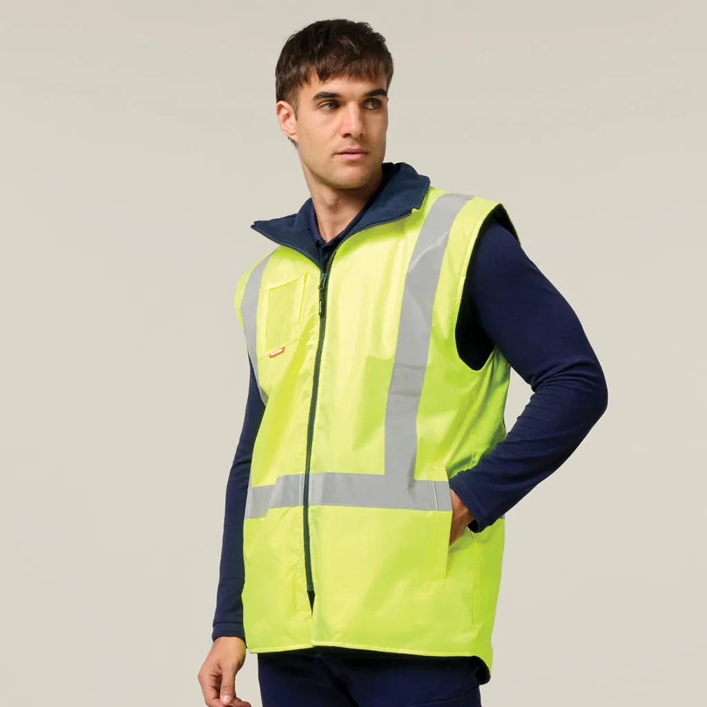 Hard Yakka Hi-Vis Taped All Weather Fleece Vest (Y21480)