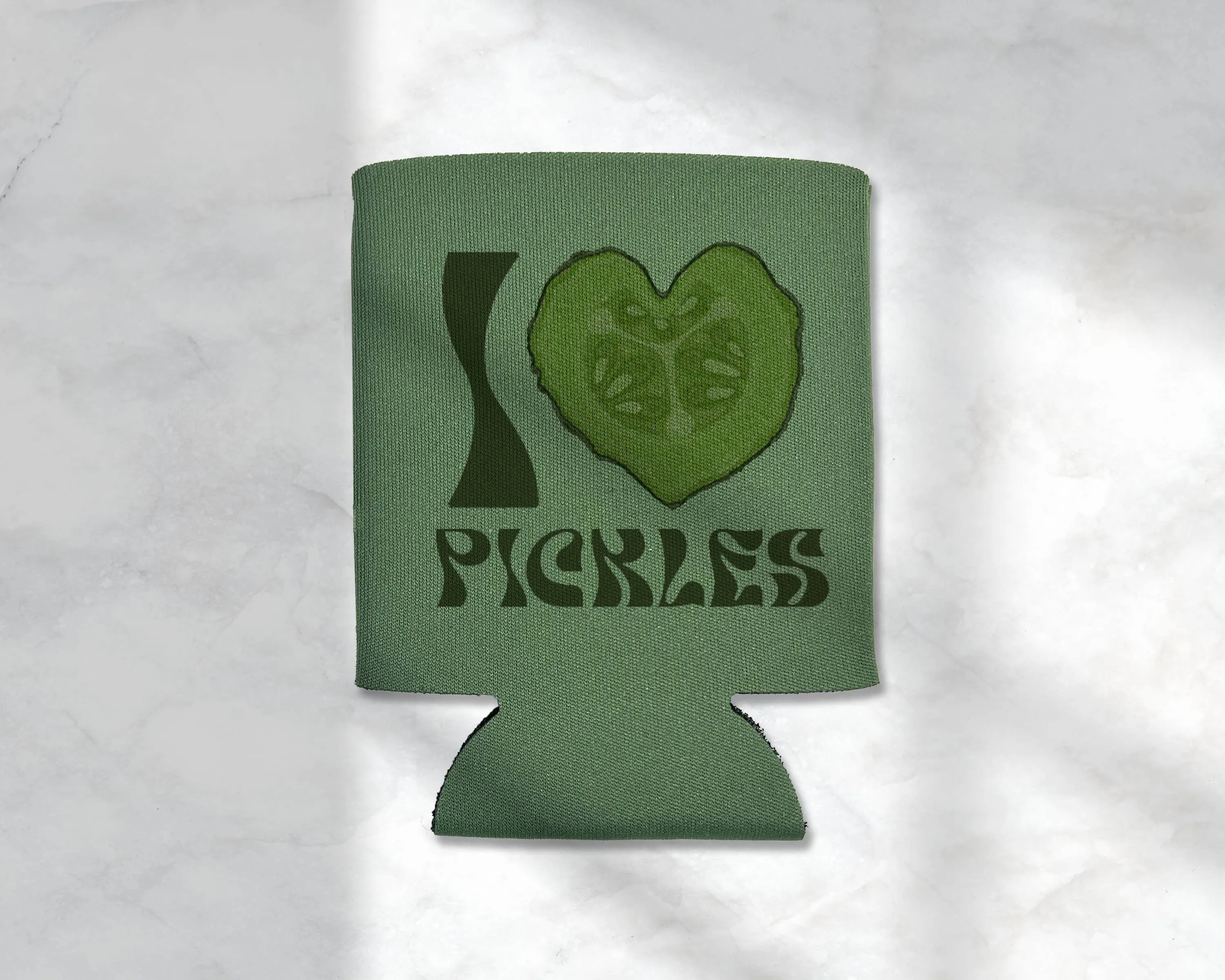 I Love Pickles Koozie