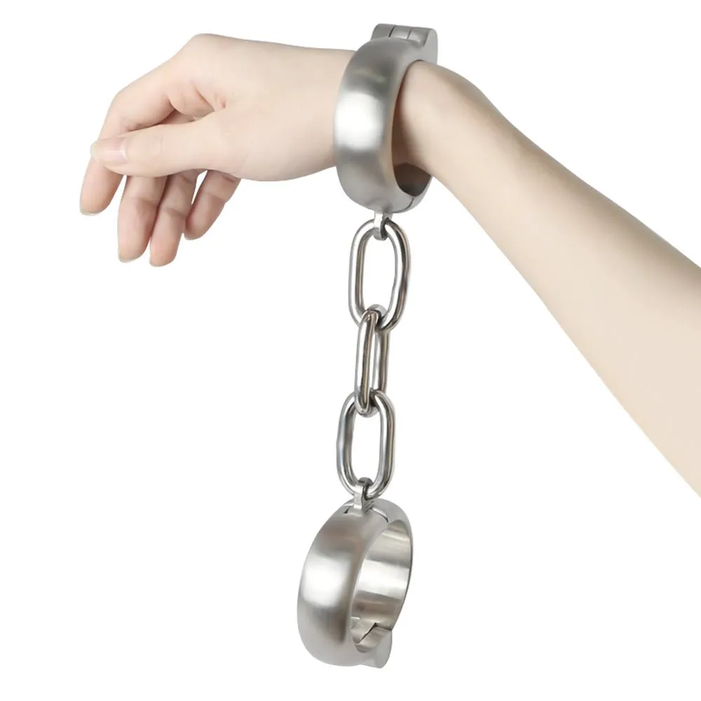 Lockable Steel Wrist or Ankle Shackles - Smooth and Secure