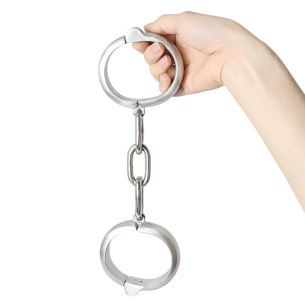 Lockable Steel Wrist or Ankle Shackles - Smooth and Secure