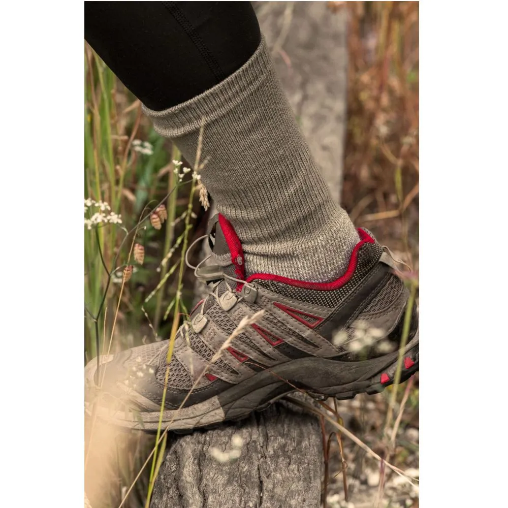 Merino Wool Hiking Socks with CoolMax in Sandstone - Aussie Made