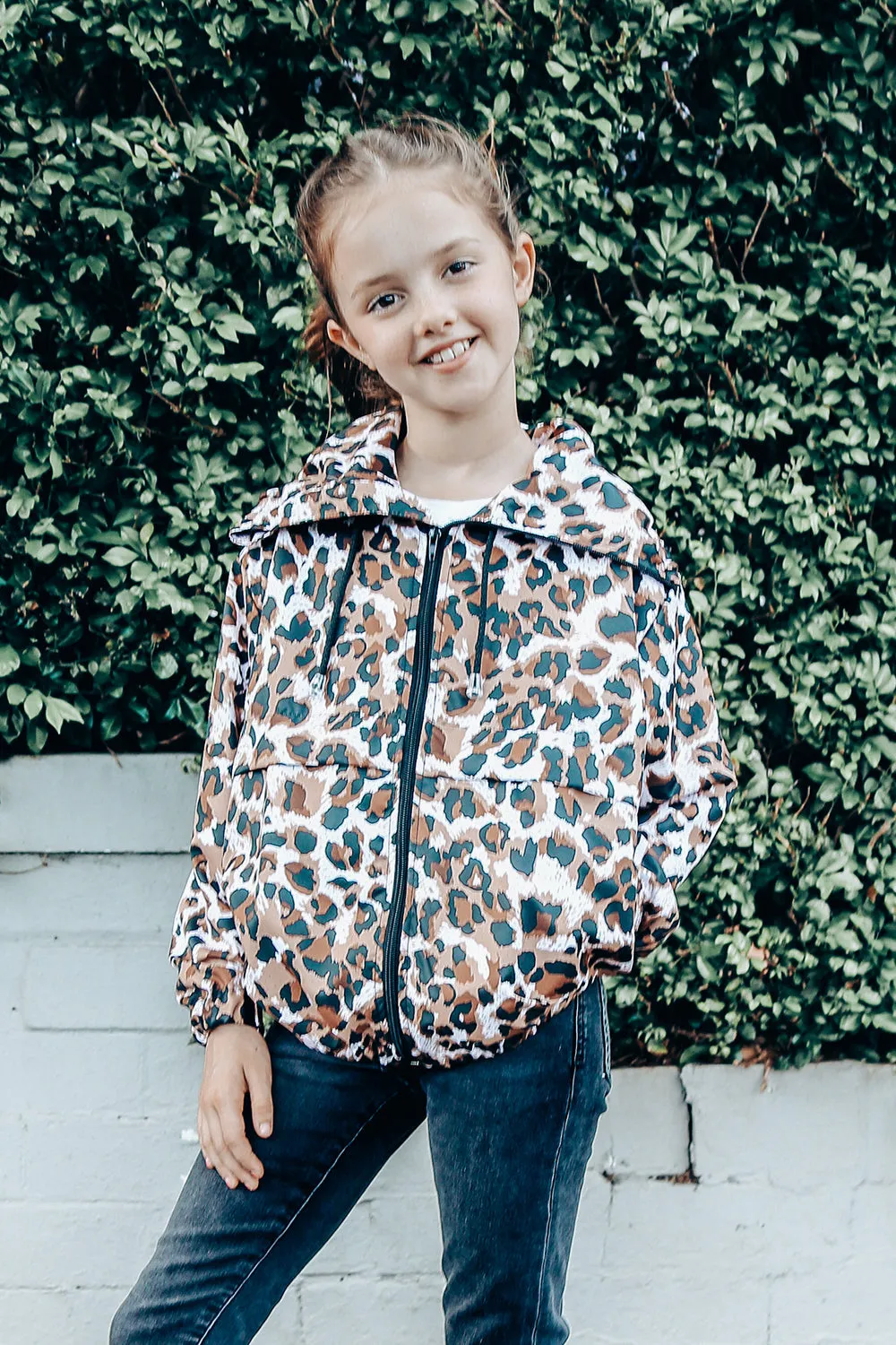 MiniMe Kids Leopard Hoodie Jacket