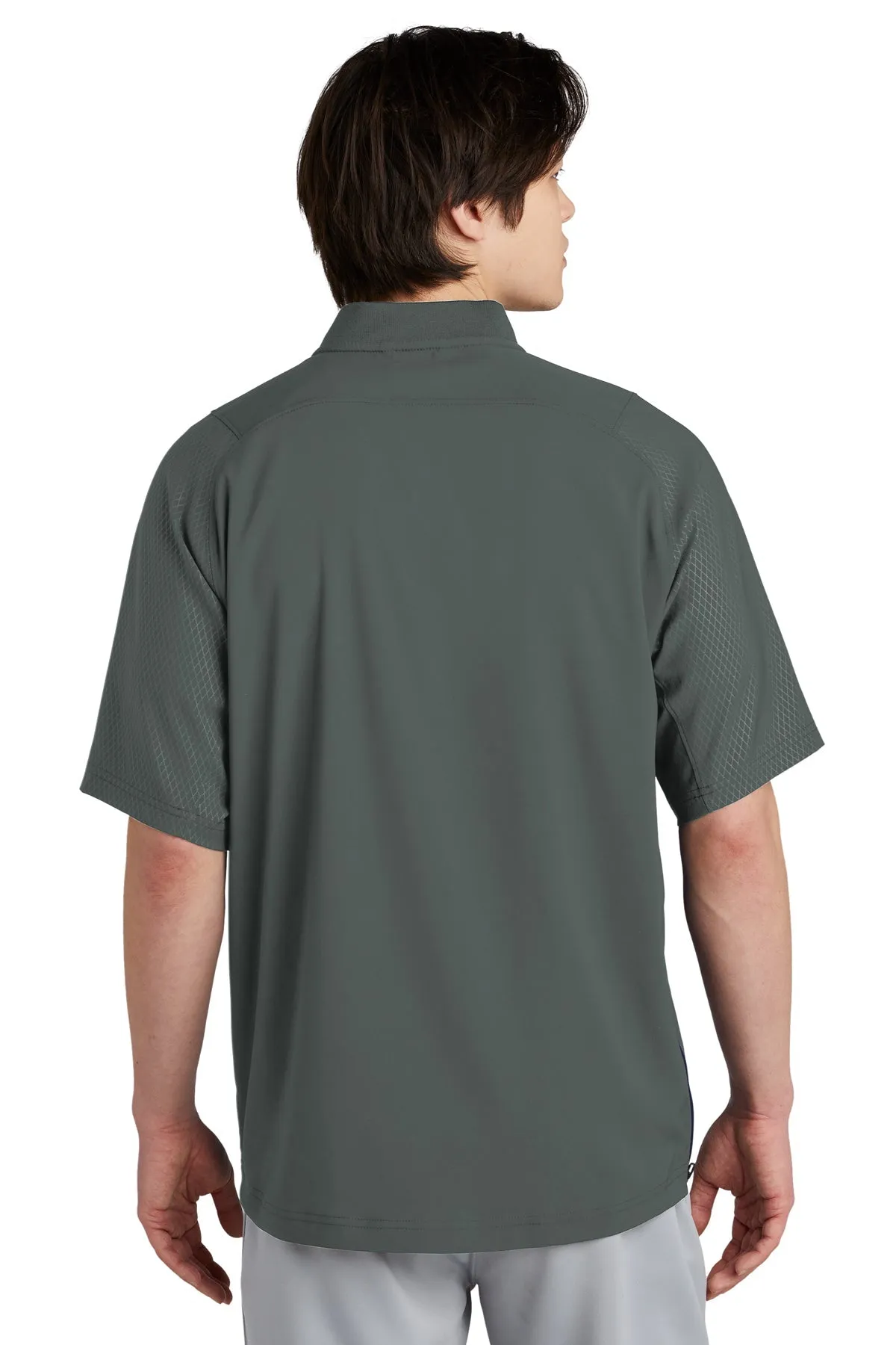 New Era Cage Short Sleeve 1/4-Zip Customized Jackets, Graphite