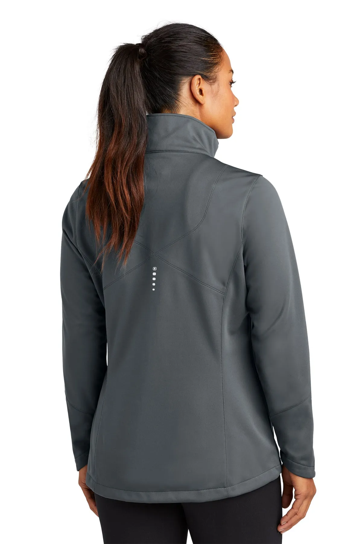 OGIO ENDURANCE Ladies Crux Custom Soft Shell Jackets, Gear Grey