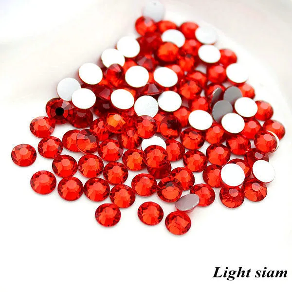 #SS20 Glass Rhinestone 1440pcs per pack- SS20 GLUE ON Flatback M-foiled NON-hotfix Crystal