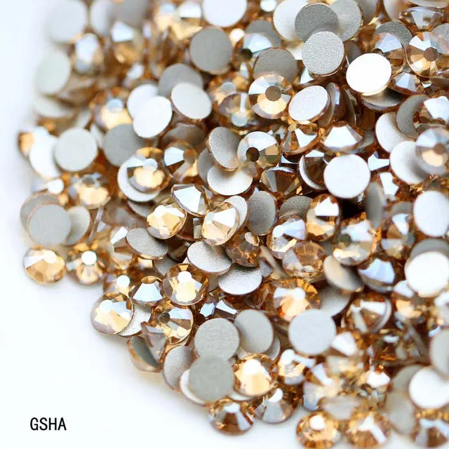 #SS20 Glass Rhinestone 1440pcs per pack- SS20 GLUE ON Flatback M-foiled NON-hotfix Crystal