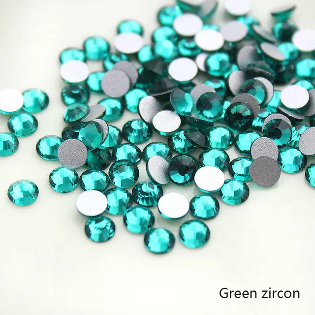 #SS20 Glass Rhinestone 1440pcs per pack- SS20 GLUE ON Flatback M-foiled NON-hotfix Crystal