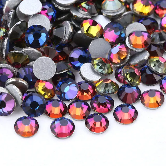 #SS20 Glass Rhinestone 1440pcs per pack- SS20 GLUE ON Flatback M-foiled NON-hotfix Crystal