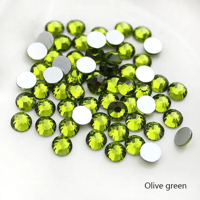 #SS20 Glass Rhinestone 1440pcs per pack- SS20 GLUE ON Flatback M-foiled NON-hotfix Crystal