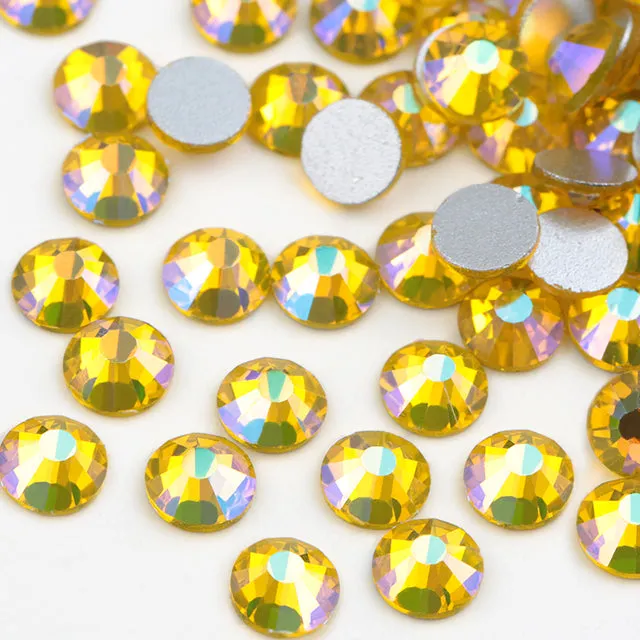 #SS20 Glass Rhinestone 1440pcs per pack- SS20 GLUE ON Flatback M-foiled NON-hotfix Crystal