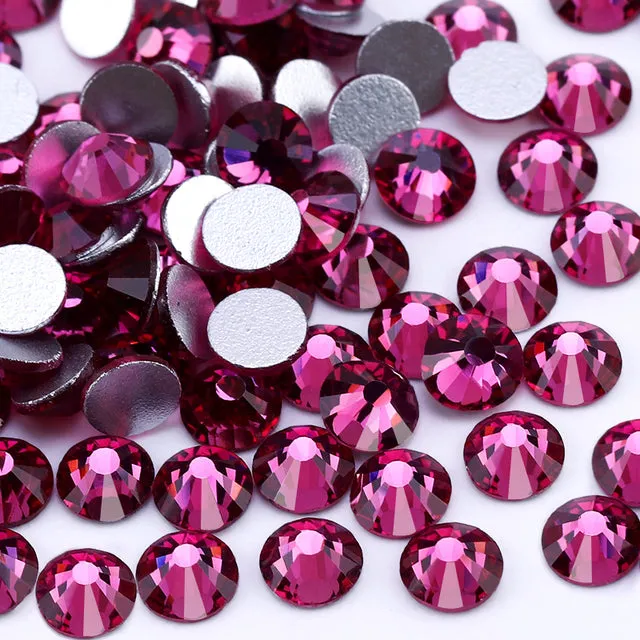 #SS20 Glass Rhinestone 1440pcs per pack- SS20 GLUE ON Flatback M-foiled NON-hotfix Crystal