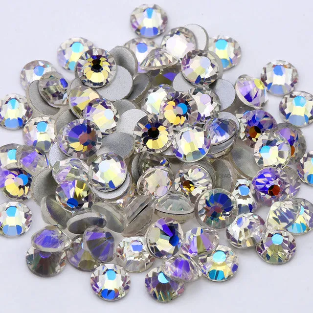 #SS20 Glass Rhinestone 1440pcs per pack- SS20 GLUE ON Flatback M-foiled NON-hotfix Crystal