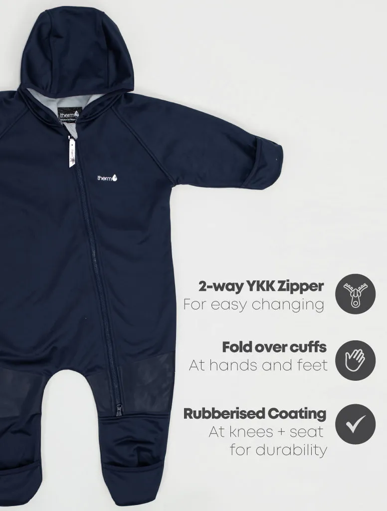 The All Weather Fleece Onesie - Navy - BABY