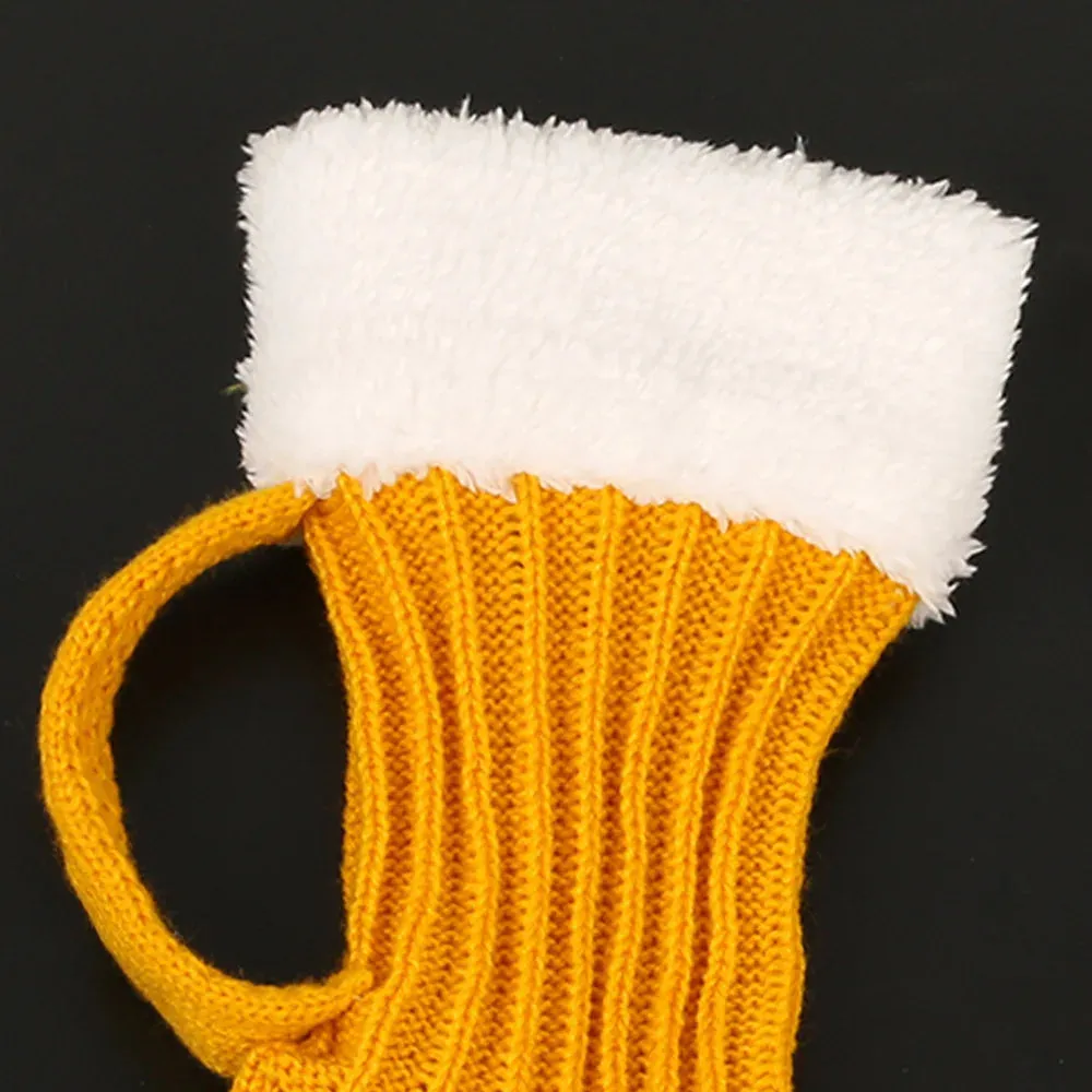 Trendy Beer Inspired Mug Knitted Socks