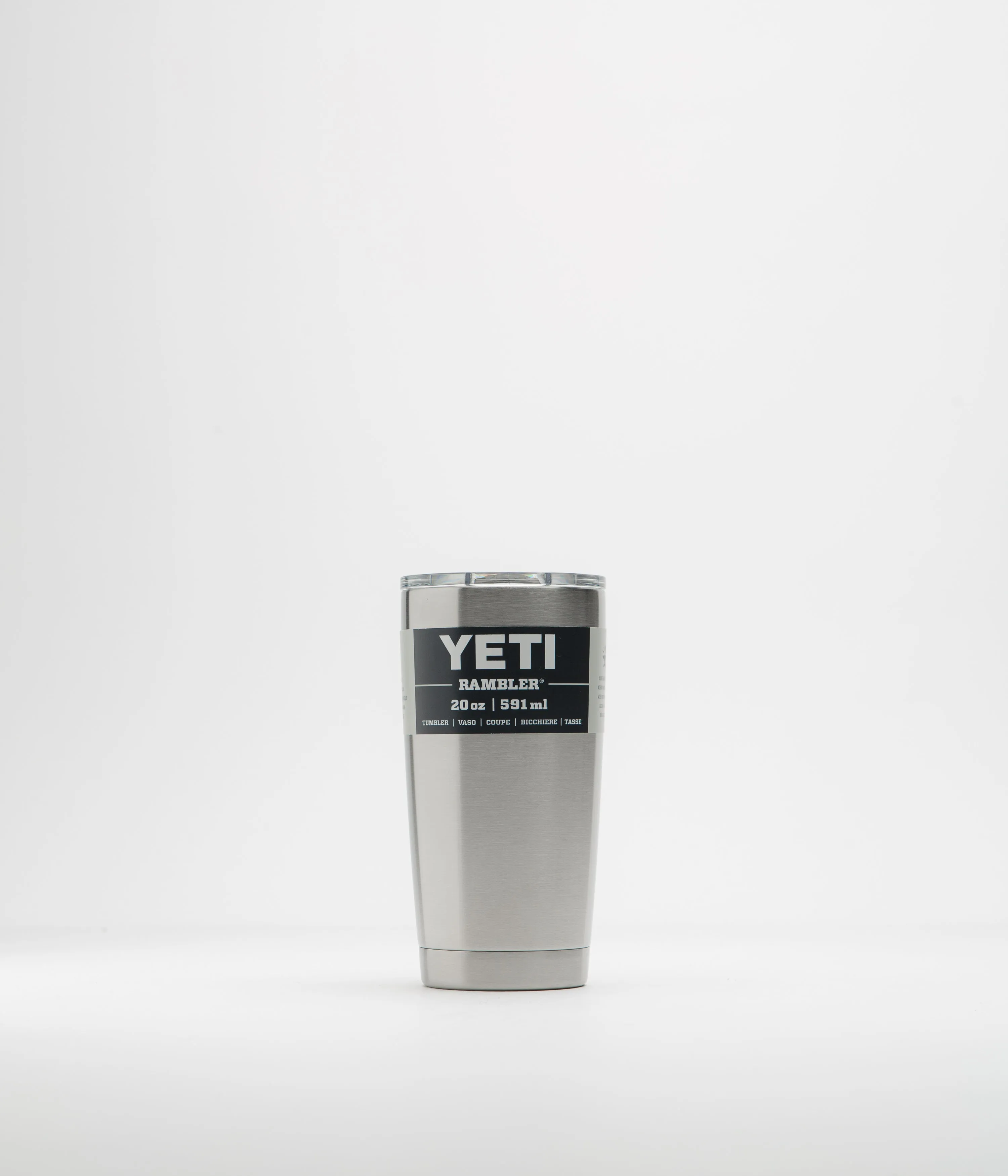 Yeti Rambler Tumbler V2 20oz - Stainless Steel